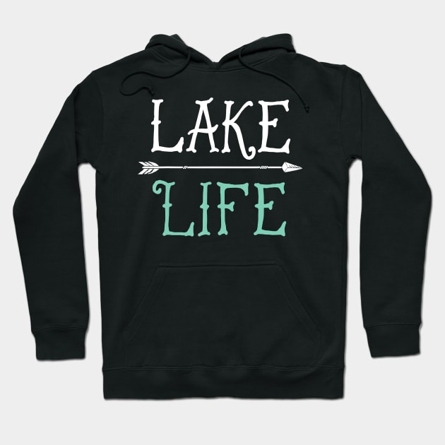 Lake Life Fishing Boating Sailing Funny Outdoor Hoodie by AlexWu